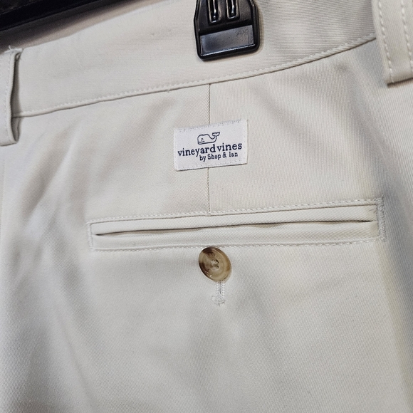 Vineyard Vines Links Pant Flat Front Performance Golf White Mens 32x30 - Picture 3 of 6